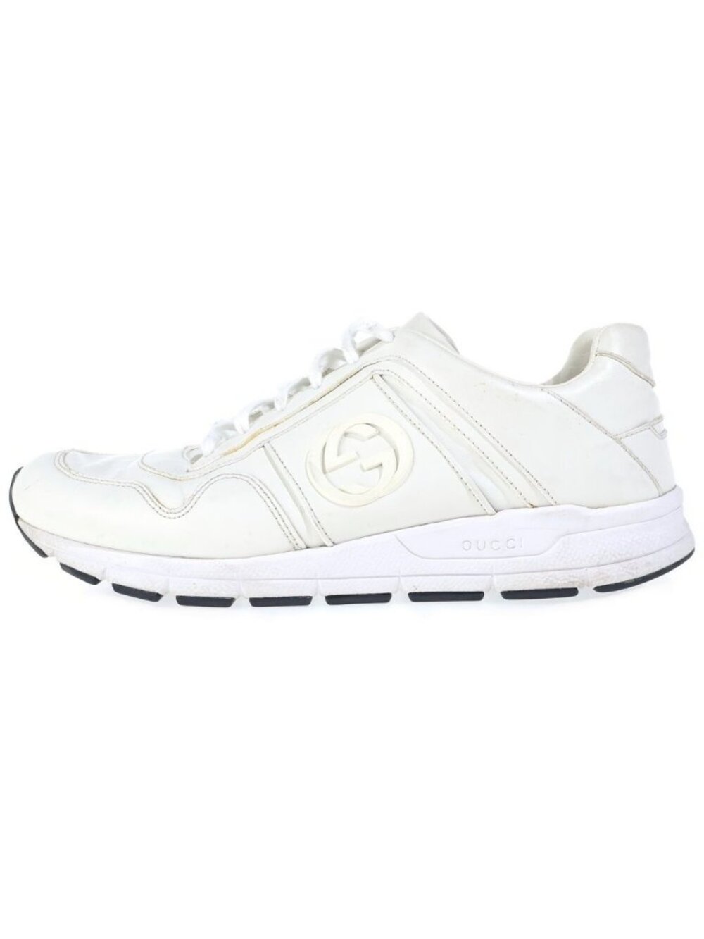 Gucci Interlocking G Leather Low Sneakers